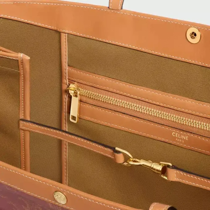 Grand sac cabas plat en Triomphe Canvas