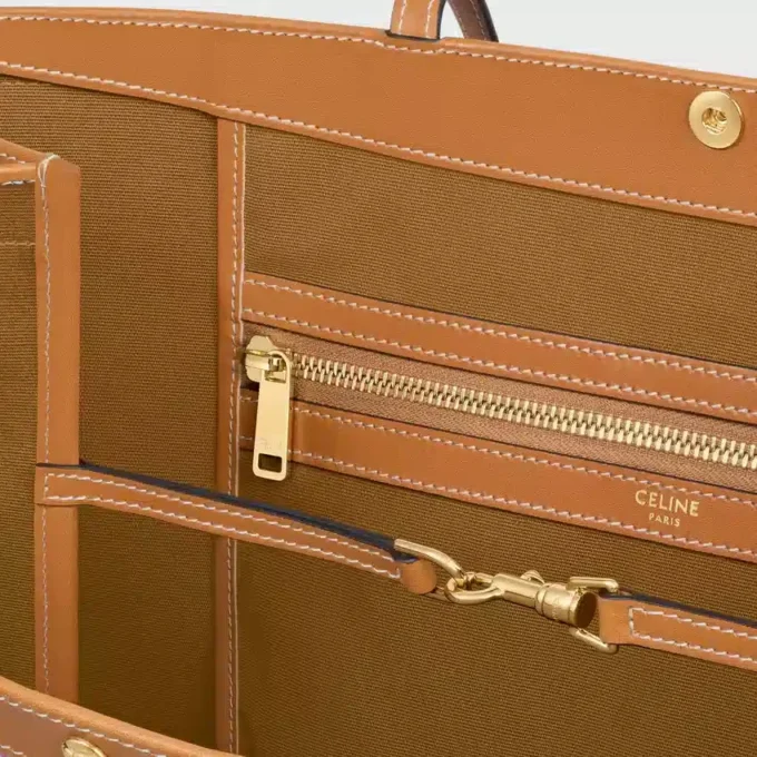 Grand sac cabas plat en Triomphe Canvas