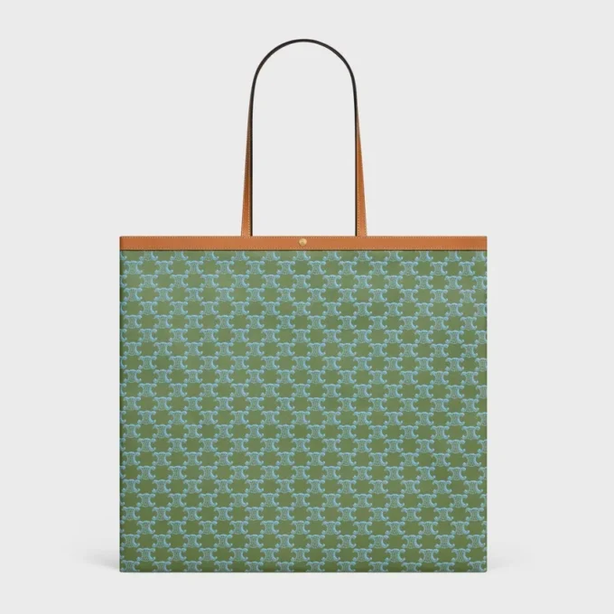 Grand sac cabas plat en Triomphe Canvas