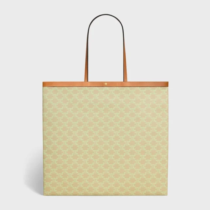Grand sac cabas plat en Triomphe Canvas