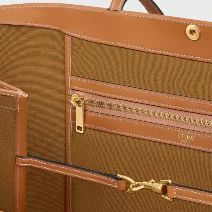 Grand sac cabas plat en Triomphe Canvas