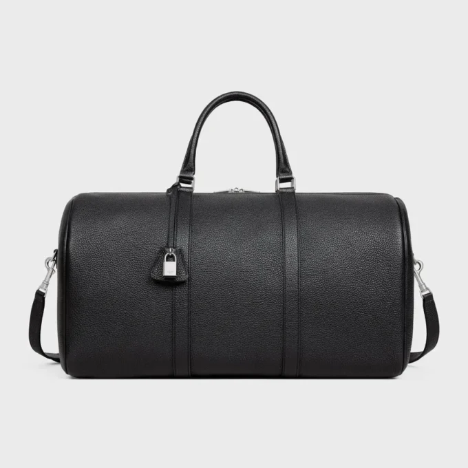 Grand sac de voyage en cuir de veau grainé
