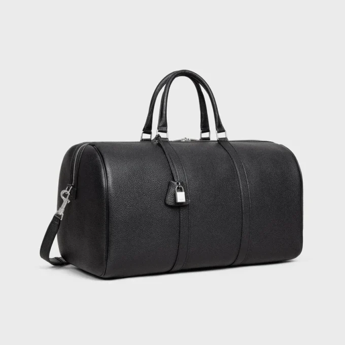 Grand sac de voyage en cuir de veau grainé