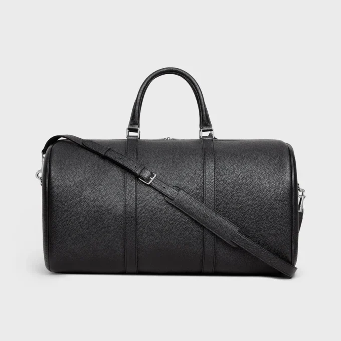 Grand sac de voyage en cuir de veau grainé