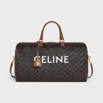 Grand sac de voyage en Triomphe Canvas avec imprimé CELINE