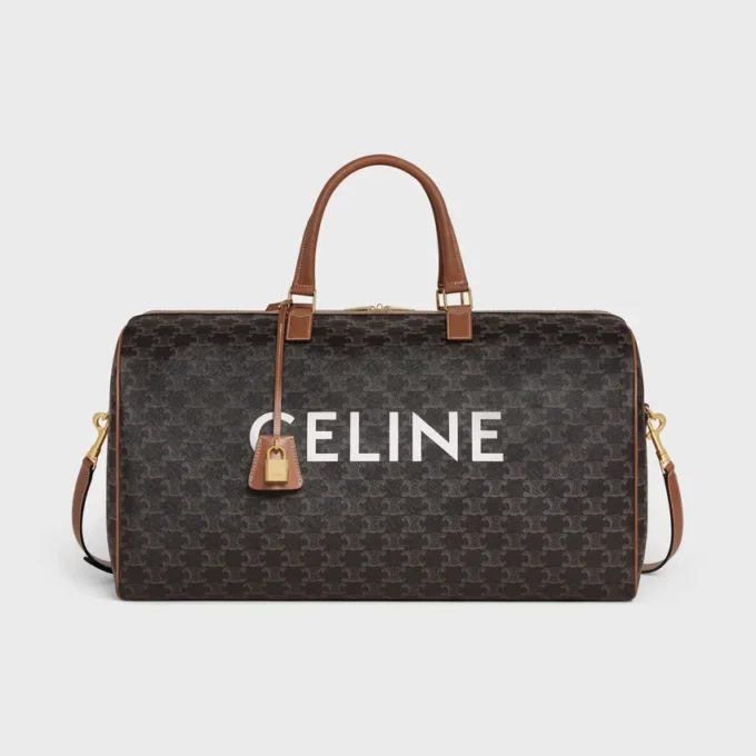 Grand sac de voyage en Triomphe Canvas avec imprimé CELINE