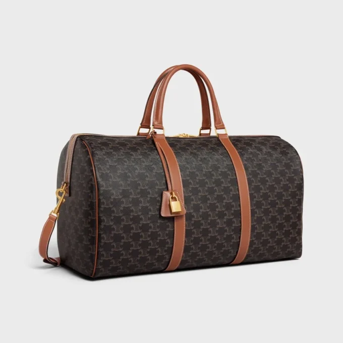 Grand sac de voyage en Triomphe Canvas et cuir de veau Grand sac de voyage en Triomphe Canvas et cuir de veau