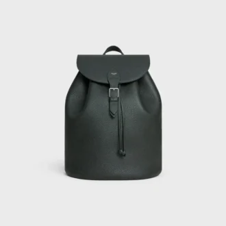 Grand sac à dos Folco en cuir de veau grainé