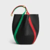 Grand sac seau en cuir de veau lisse Grand sac seau en cuir de veau lisse