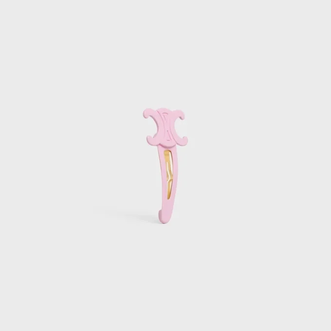 Grande barrette à clip CELINE en acétate et acier