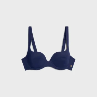 Haut balconnet en jersey mat
