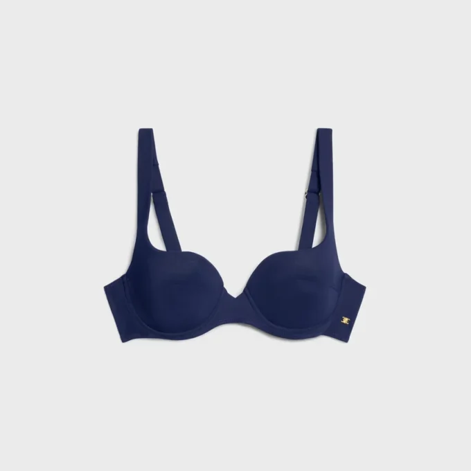 Haut balconnet en jersey mat