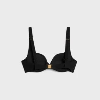 Haut balconnet en jersey mat