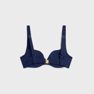 Haut balconnet en jersey mat