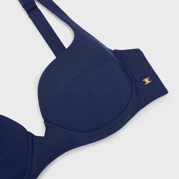 Haut balconnet en jersey mat