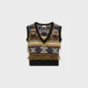 Haut en cachemire jacquard