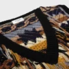 Haut en cachemire jacquard