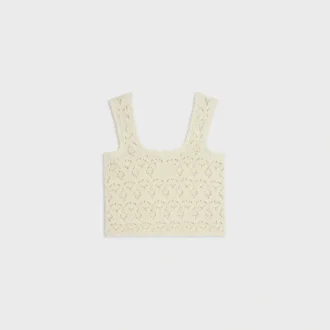 Haut en coton pointelle