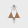 Haut triangle en jersey mat Monogram