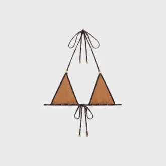 Haut triangle en jersey mat Monogram