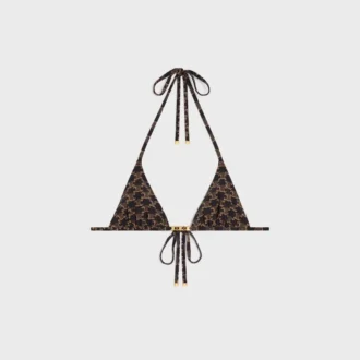 Haut triangle en jersey Monogram