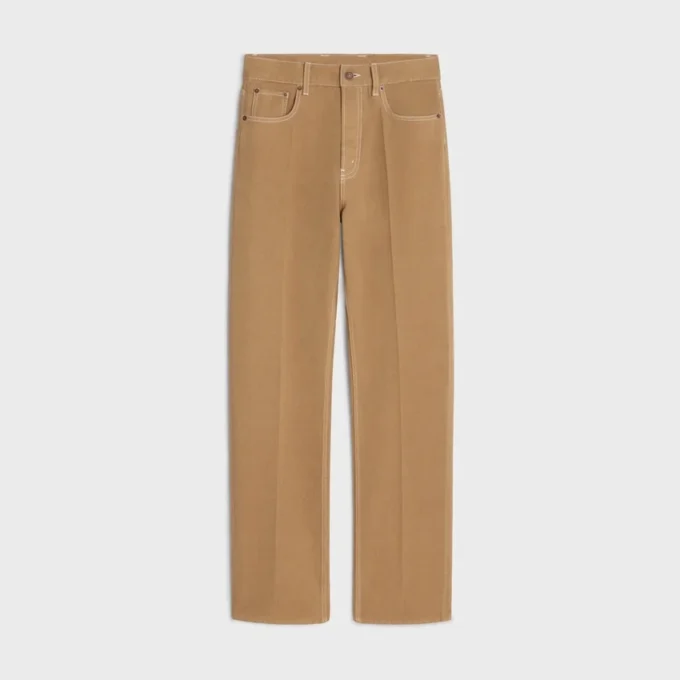 Jean boyfriend 001 en denim de coton Jean boyfriend 001 en denim de coton