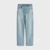 Jean boyfriend 001 en denim de coton Jean boyfriend 001 en denim de coton