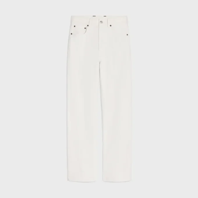 Jean boyfriend 001 en denim de coton Jean boyfriend 001 en denim de coton