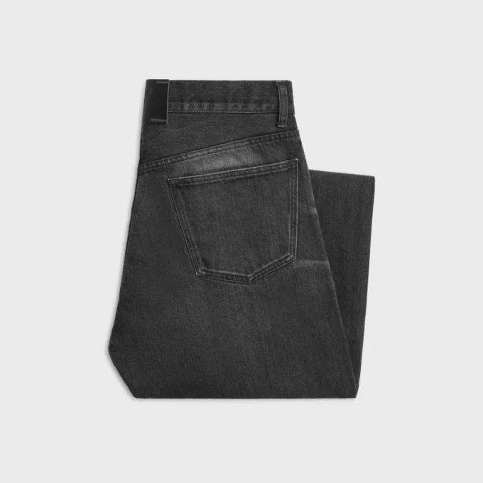 Jean boyfriend 001 en denim de coton Jean boyfriend 001 en denim de coton