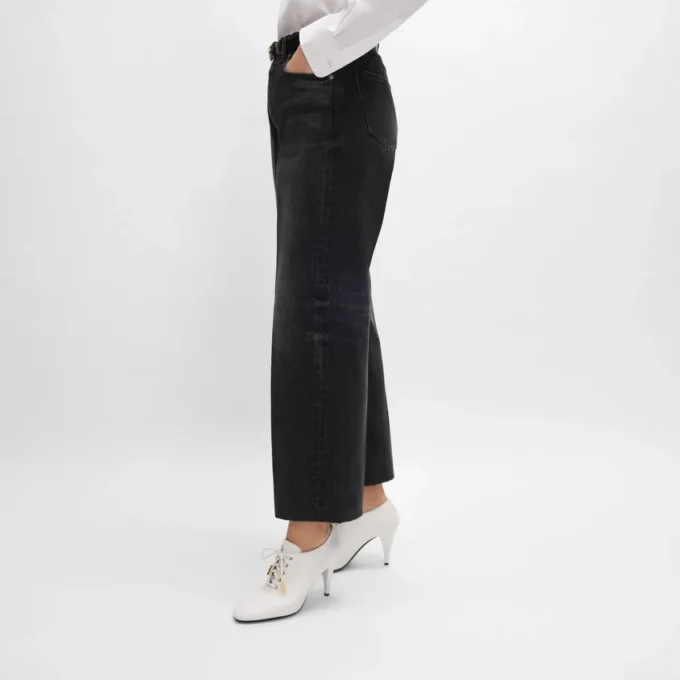 Jean boyfriend 001 en denim de coton Jean boyfriend 001 en denim de coton