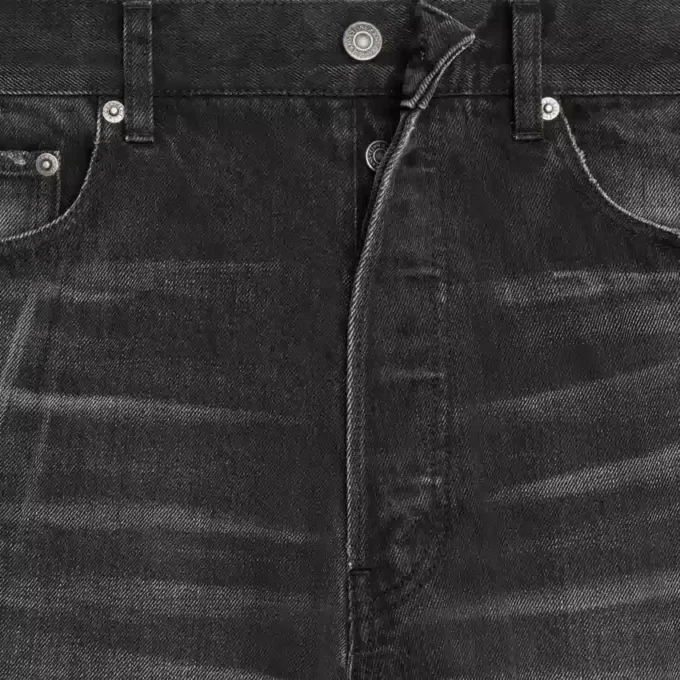 Jean boyfriend 001 en denim de coton Jean boyfriend 001 en denim de coton