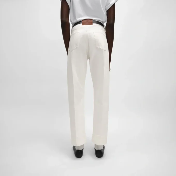 Jean boyfriend 001 en denim de coton Jean boyfriend 001 en denim de coton