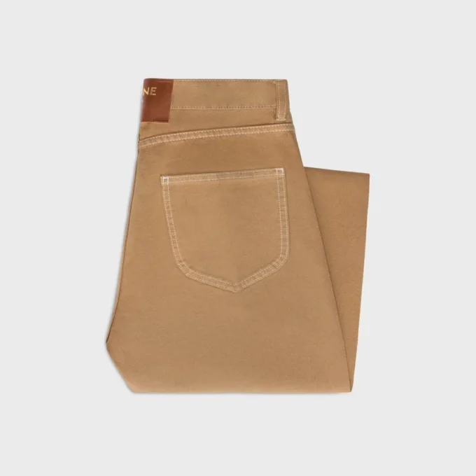 Jean boyfriend 001 en denim de coton Jean boyfriend 001 en denim de coton