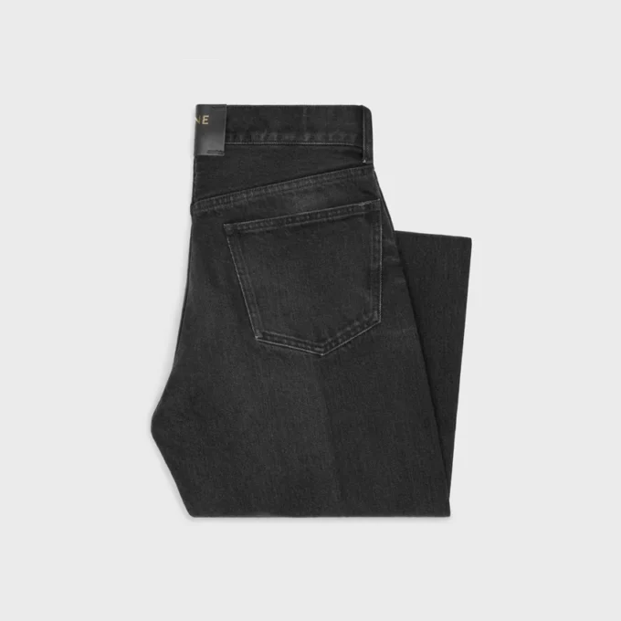 Jean boyfriend 001 en denim de coton Jean boyfriend 001 en denim de coton