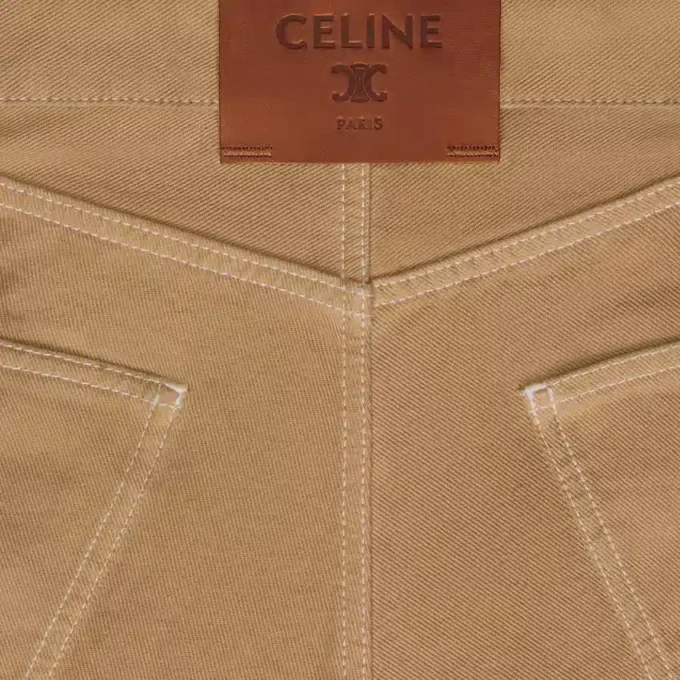 Jean boyfriend 001 en denim de coton Jean boyfriend 001 en denim de coton
