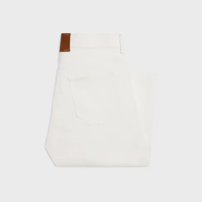 Jean boyfriend 001 en denim de coton Jean boyfriend 001 en denim de coton