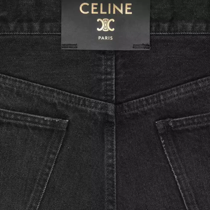 Jean boyfriend 001 en denim de coton Jean boyfriend 001 en denim de coton