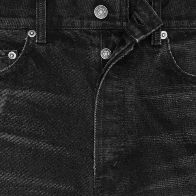 Jean boyfriend 001 en denim de coton Jean boyfriend 001 en denim de coton