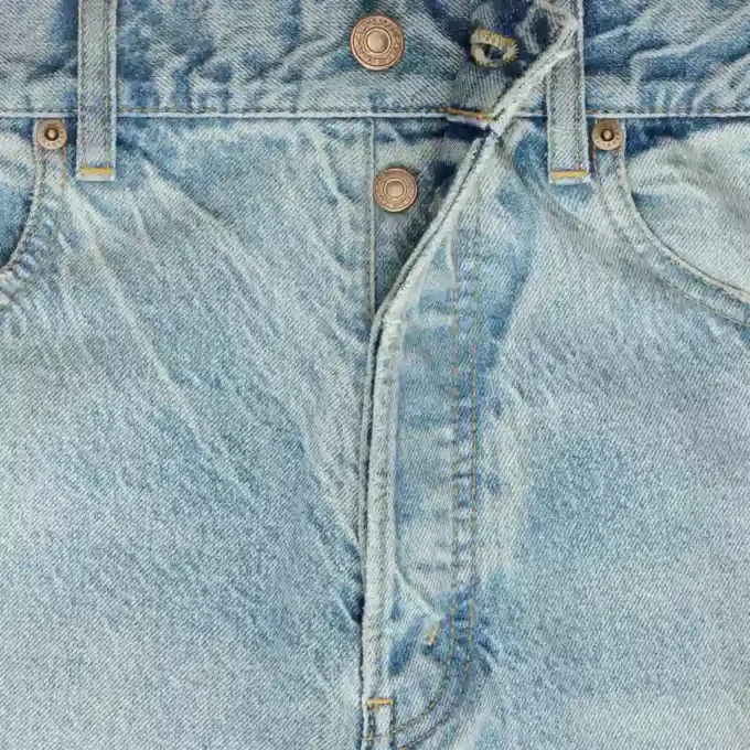 Jean boyfriend 001 en denim de coton Jean boyfriend 001 en denim de coton