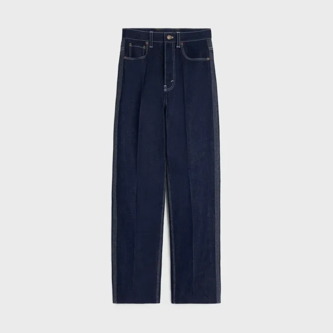 Jean boyfriend 002 en denim indigo léger