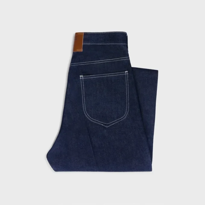 Jean boyfriend 002 en denim indigo léger