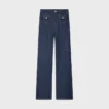 Jean Jane en denim délavé brut