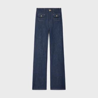 Jean Jane en denim délavé brut