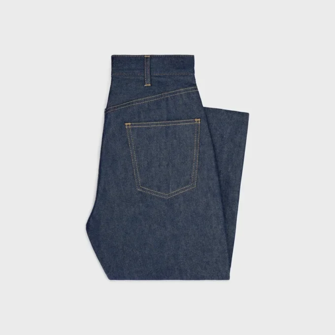 Jean Jane en denim délavé brut