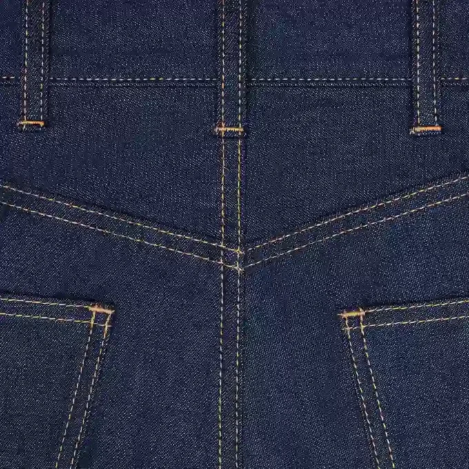 Jean Jane en denim délavé brut
