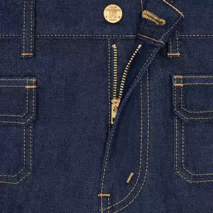 Jean Jane en denim délavé brut