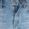 Jean Jolene en denim délavé bleu doré