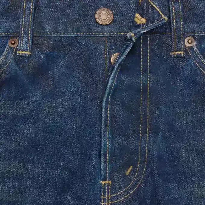 Jean Kurt en denim indigo délavé foncé Jean Kurt en denim indigo délavé foncé