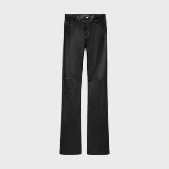 Jean Lulu en cuir d&rsquo;agneau souple