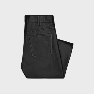 Jean Lulu en cuir d&rsquo;agneau souple